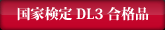 国家検定DL3 合格品
